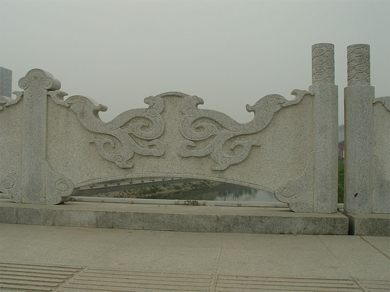 河道創意石欄板