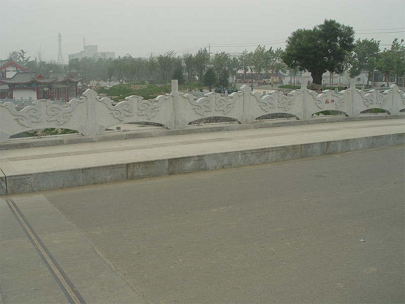 河道創意石欄板